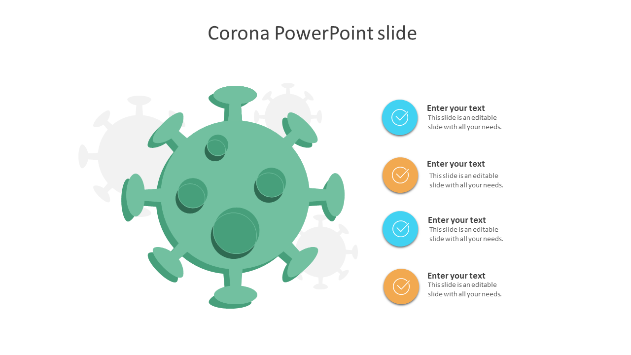 Corona PowerPoint slide